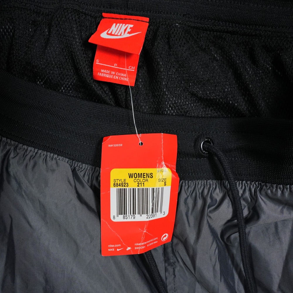 Nike Tech Hypermesh Windrunner Pants Womens Small Grey Black 684923-211 NWT - Picture 2 of 8